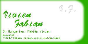 vivien fabian business card